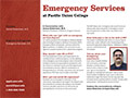 PUC Emergency Services Department Card