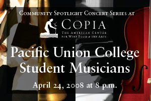 Student musicians from Pacific Union College