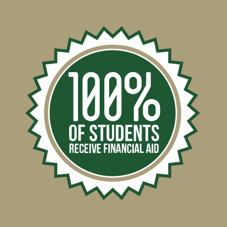 100% of students receive financial aid