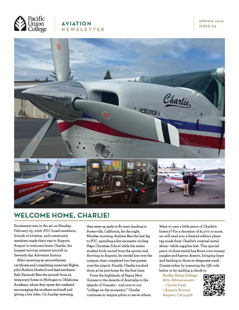 PUC Aviation Newsletter Issue 05 Spring 2026