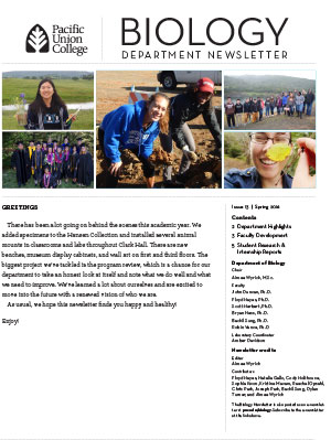 Biology Newsletter - Spring 2016