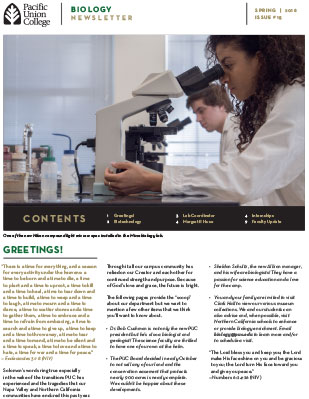 Biology Newsletter - Spring 2018