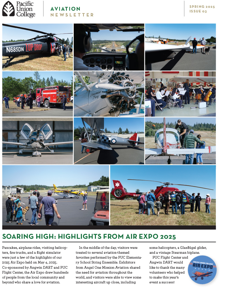PUC Aviation Newsletter Issue 03 Spring 2025