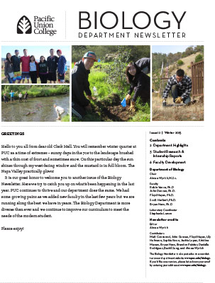 Biology Newsletter - Winter 2015