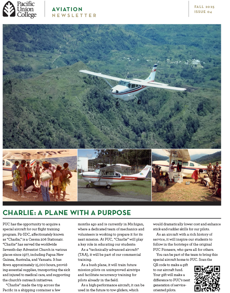 PUC Aviation Newsletter Issue 04 Fall 2025