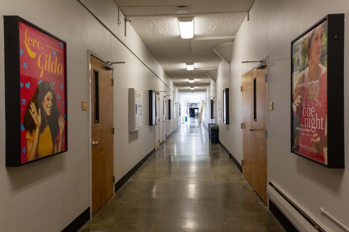 Visual Arts hallway looking from the Film area