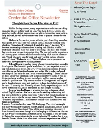 Winter 2022 Newsletter
